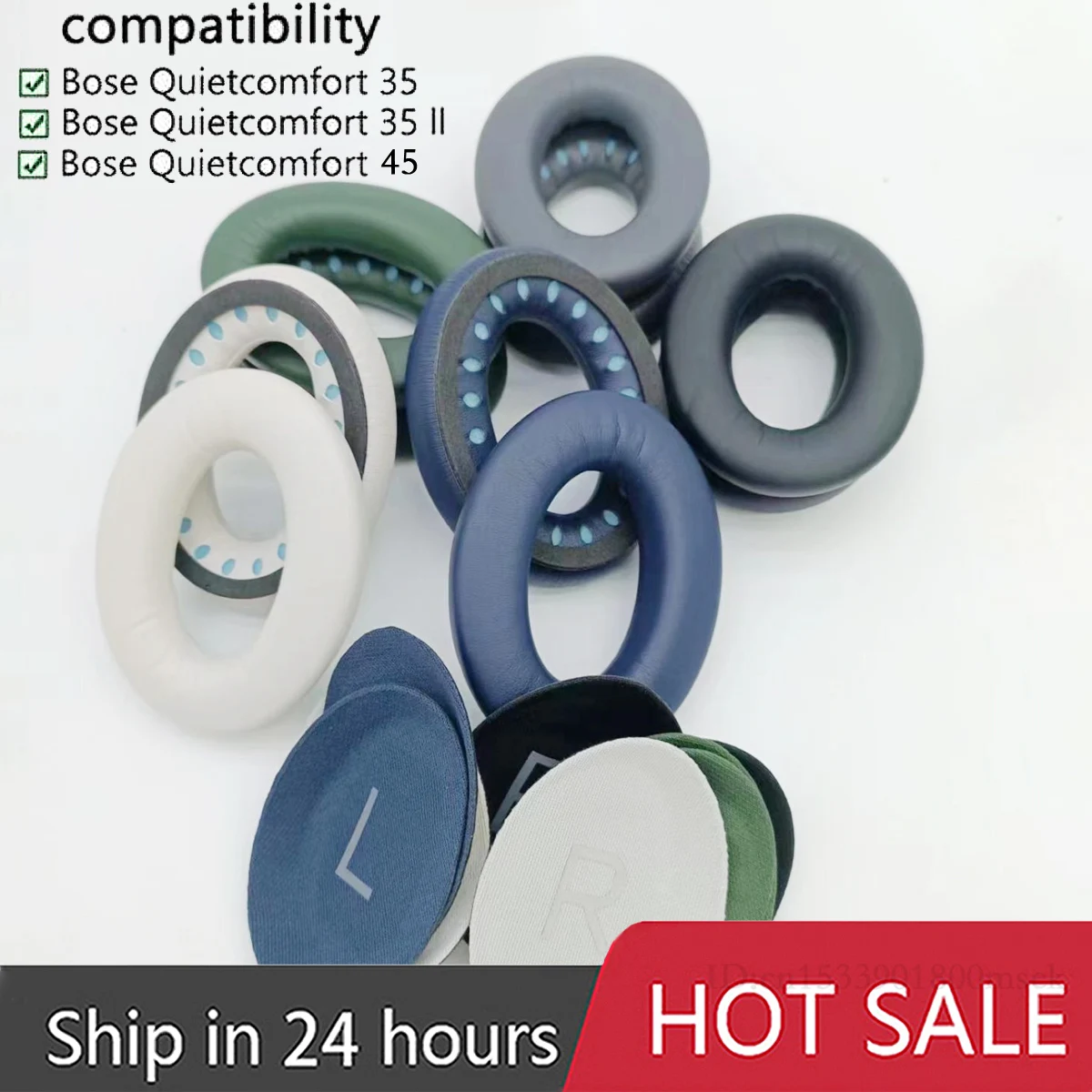 Cuscinetti Auricolari Di Ricambio Aggiornati Per Bose Quietcomfort 35 (Qc35),Quiet Comfort 35 Ii(Qc35 Ii),Quietcomfort 45(Qc45)