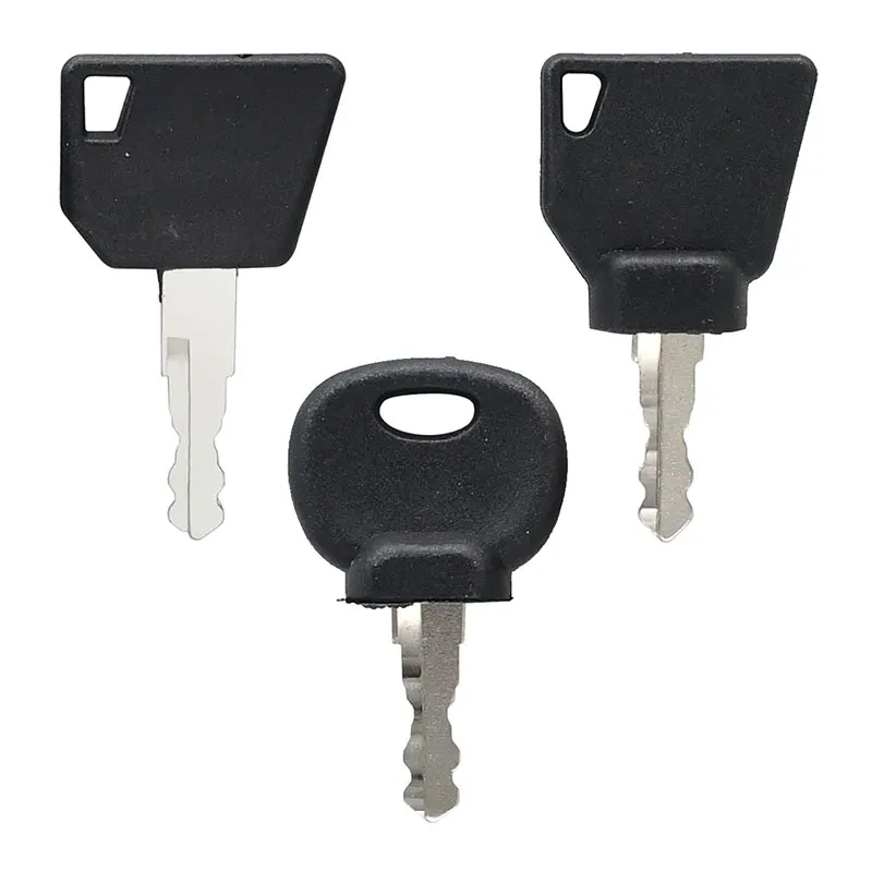 Ignition Key 3pcs 701/45501 701-45501 Compatible with Bobcat Telescopic Forklift V518 V623 V638 V723 VR518 VR530C VR638 VR723