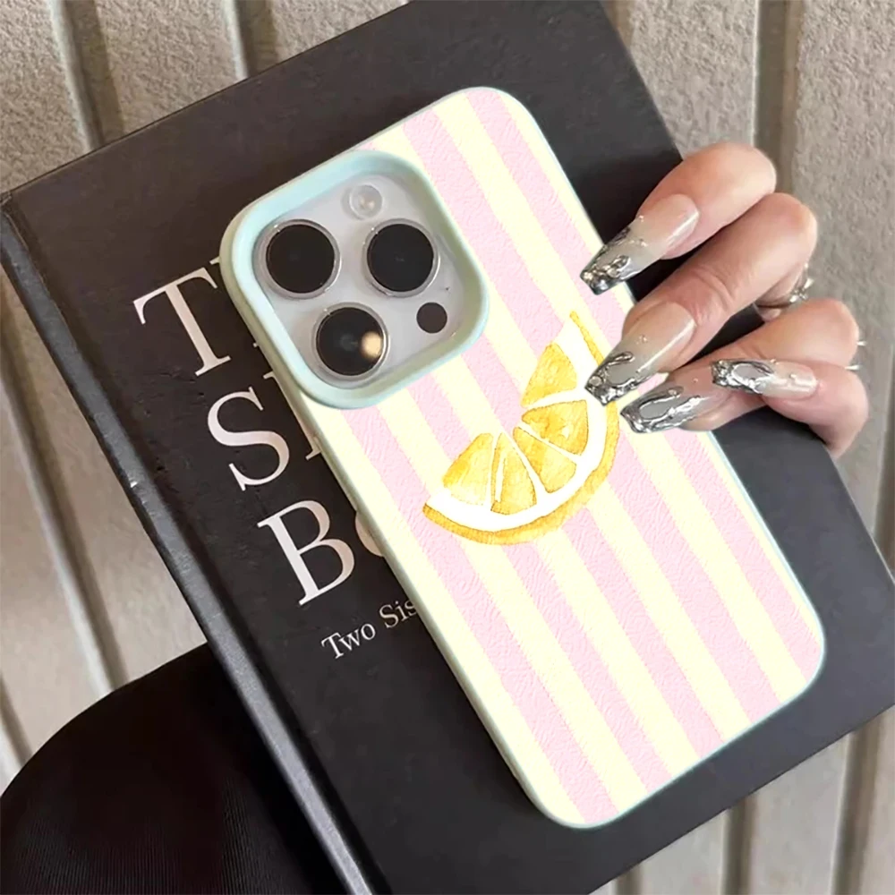 รูปสินค้า เคส iPhone ลายมะนาวสด ใส นิ่ม ไม่เป็นรอย