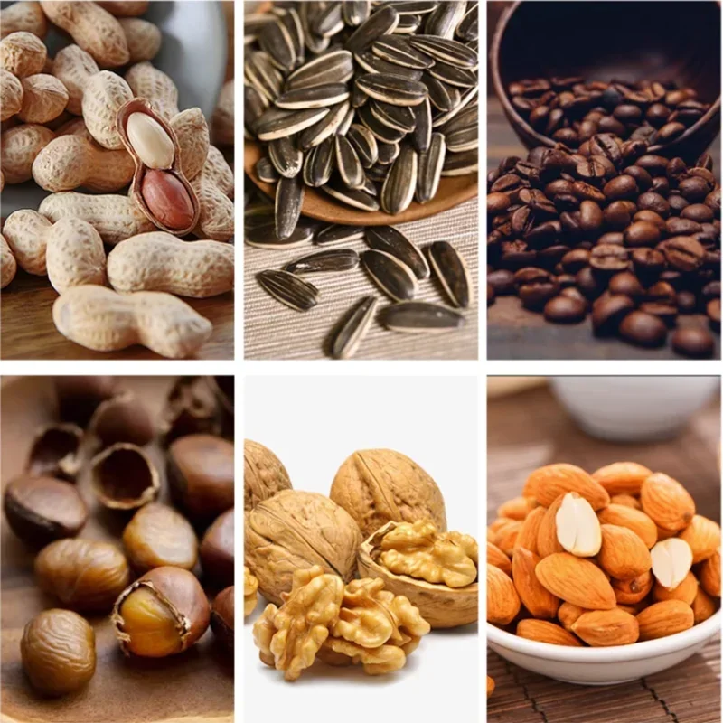 Electric Coffee Beans Coffee Nut Roaster Machine Roasting Sesame Peanut Melon Seeds Baking Tools Grain Drying