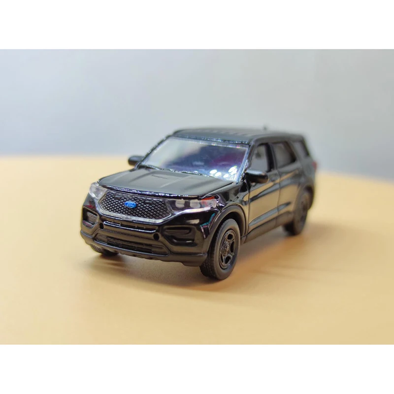 Diecast Alloy 1/64 2020 Ford Explorer Plain Black SUV Car Model