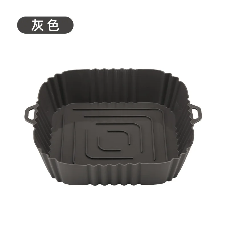 2/1pc Air Fryer Silikon Tablett Backen Korb Pizza Gebratenes Huhn Airfryer Silikon Korb Wiederverwendbare Airfryer Pan Liner zubehör