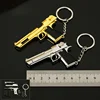 Alloy 1:4 Scale Desert Eagle Mini Pistol Model Keychain Mini Toy Gun Weapon Model Metal Keychain for Adult Kids Christmas Gift 2