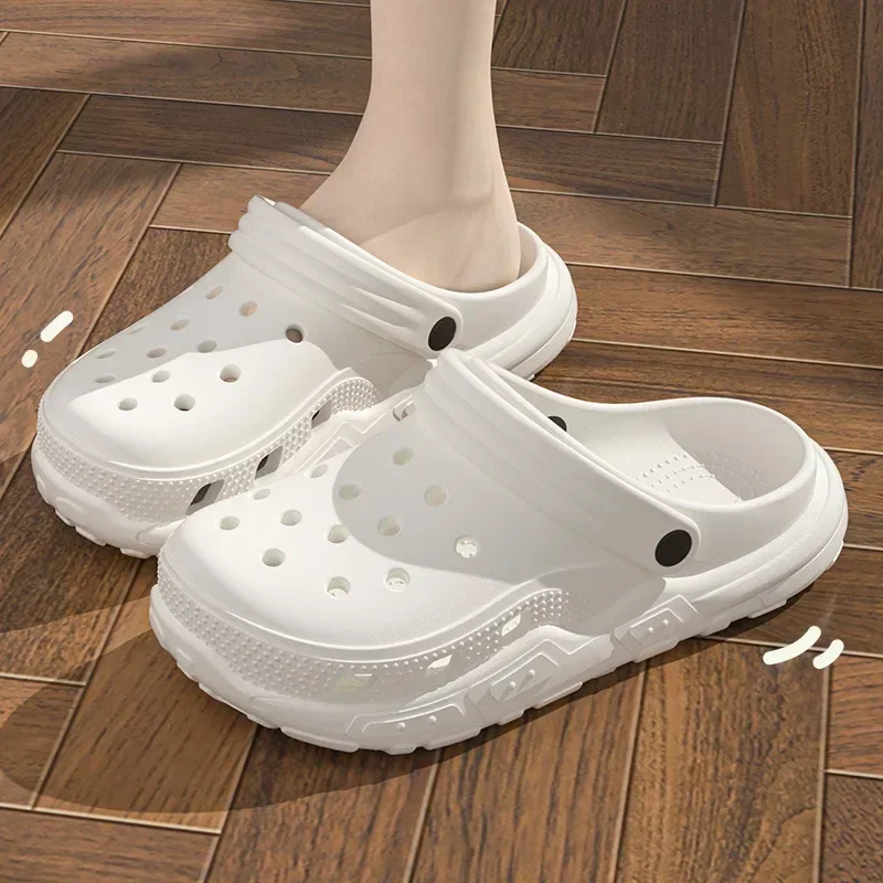 Soft Sole Slippers Summer Holes Indoor Casual Women's Outdoor Men Beach Garden Slides Shoes