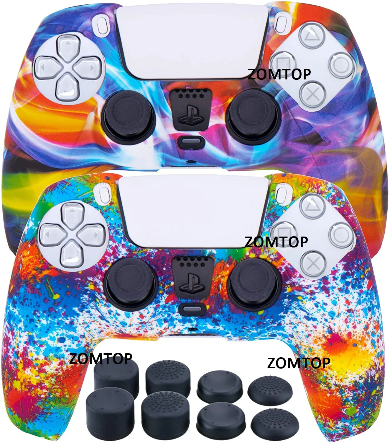 Per Ps5 Dualsense Controller Grip Cover, Custodia Protettiva In Silicone Antiscivolo Per Controller Playstation 5 Dualshock