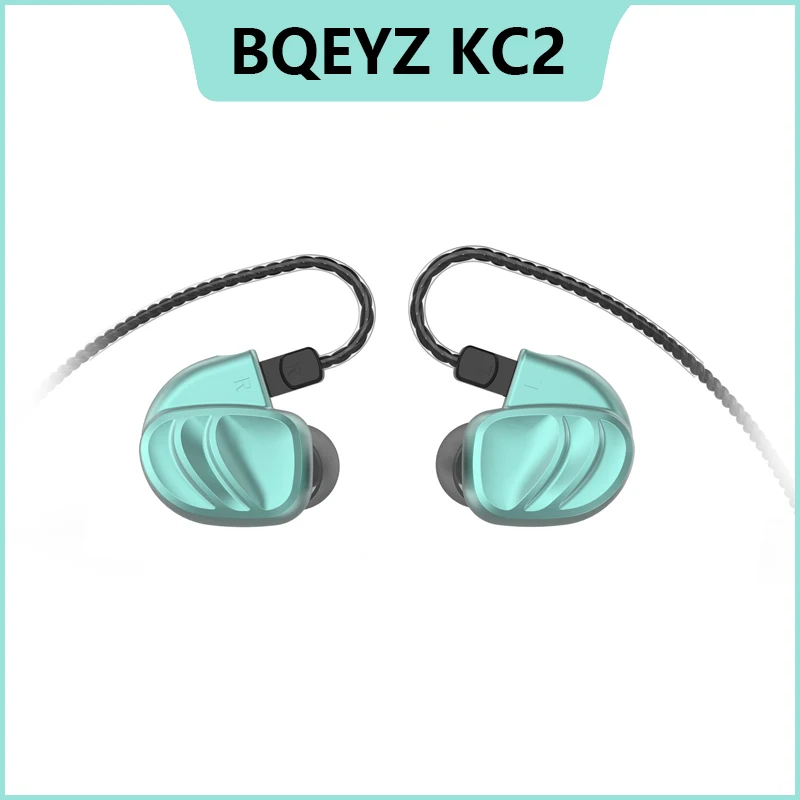 

BQEYZ KC2 In Ear Earphones 2BA+2DD Hybrid Earbud HIFI Bass DJ Monito Running Sport Earphone Earplug Headset Earbud With Mic