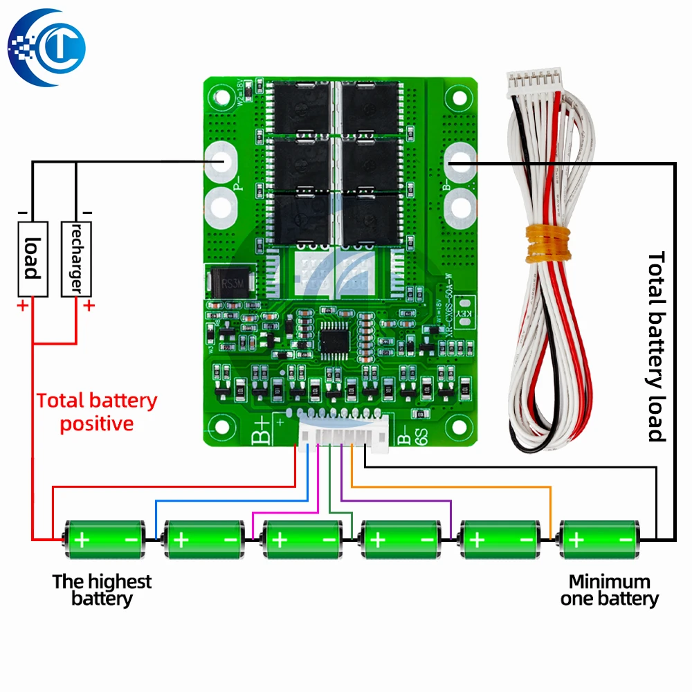 パスネット No.6 6S 25.2V 30A 40A 18650 Battery Poretect Board BMS PCB z