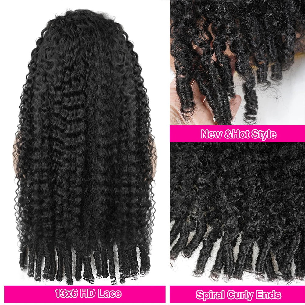 Burmese Curly Invisible Strap 360 Full Lace Wigs Human Hair Burmese Curly Glueless Human Hair Wig HD 13x6 Lace Frontal Wigs