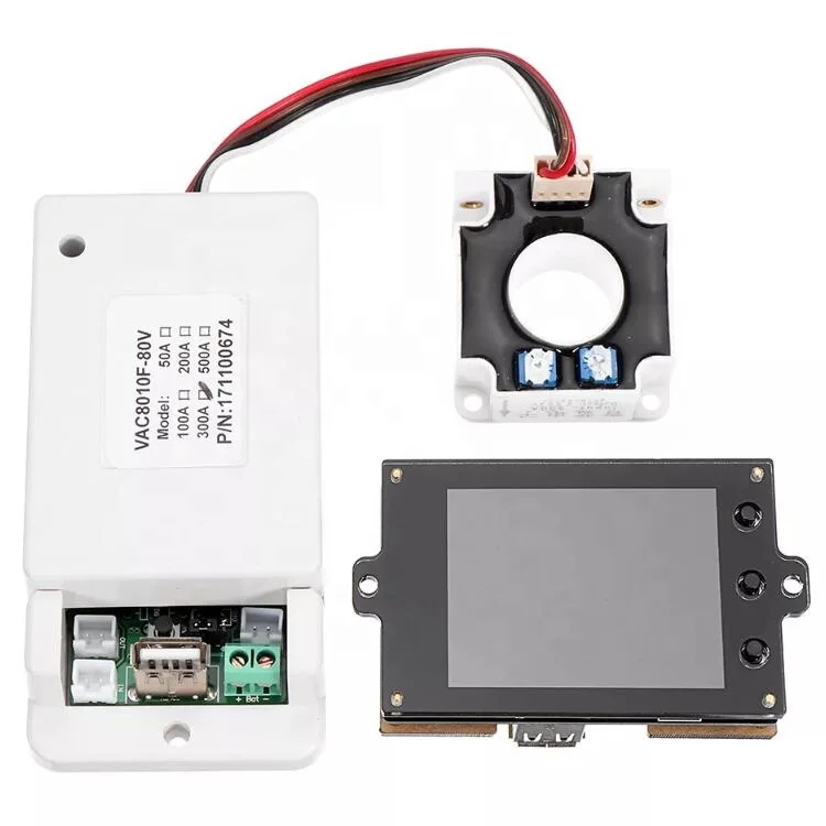 

Taidacent 500V 500A VAC8010F Voltage/Coulomb/Capacity/Electric Power Meter/Digital Temperature Gauge Multifunction Power Meter