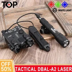 WADSN Tactical DBAL-A2 Red Green Laser Dot Indicator Dbal M300 A M600 C Powerful Flashlight Airsoft Hunting Weapon Light