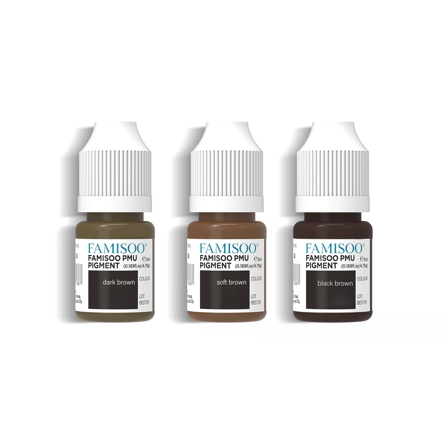 FAMISOO 5ML PMU Tattoo Microblading Paint Ink Pigment Eyebrow Tattoo Cream Organic Permanent Makeup Microblading Pigments
