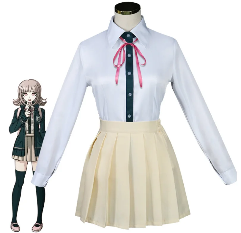 

BARBENHEIMER Womens Long Sleeve Shirts Beige Skirts Anime Cosplay Costume