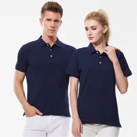 Polo à revers 100% coton avec Logo personnalisé pour hommes et femmes d'affaires, manches courtes, broderie, marque de qualité, hauts Design imprimé 2