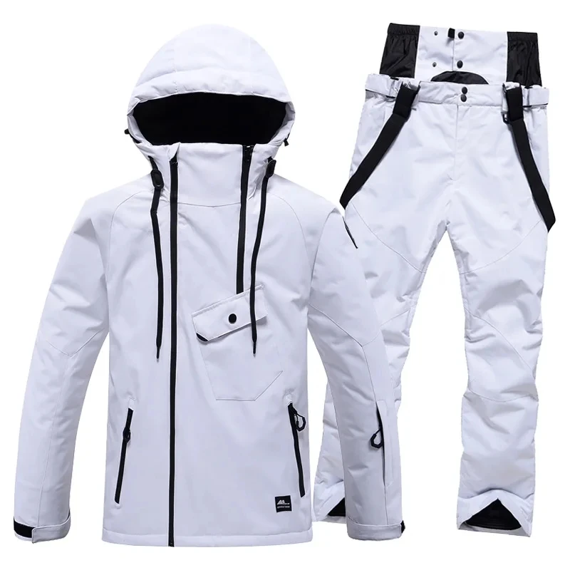 Pure color, Men and Women, Winter Snow Wear, Snow Ski, Suit Sets, Snowboarding Suit, Ski Jacket and Pant, Ski Suit Jacket, adult