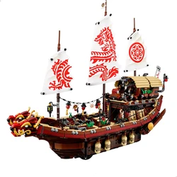 Blocs de construction en briques de grande série, modèle navire de fortune Compatible 70618 avec figurines, jouets pour enfants, cadeau de noël 