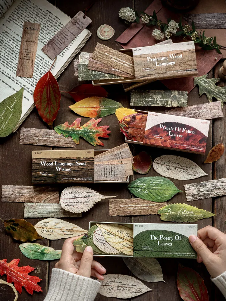10 Blatt Vintage-Blatt-Holzmaterialpapier, Scrapbooking, DIY, Fotoalbum, Collage, Tagebuch, kreatives Briefpapier – Detail 3