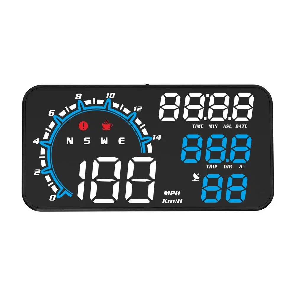 

Car HUD Head Up Display 5.5-inch Large Screen Universal USB Speed Instrument With Overspeed Alarm