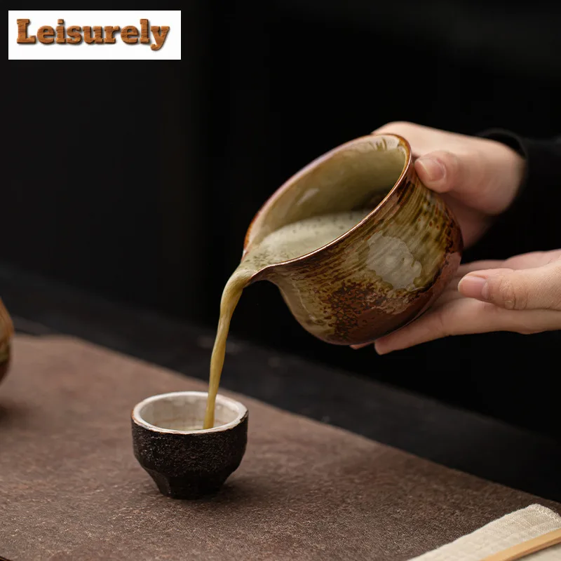 280ml Japanese Kiln Change Threaded Matcha Bowl Sharp Spout Matcha Stirring Mix Basin Home Tea-making Tools Kitchen Supplies