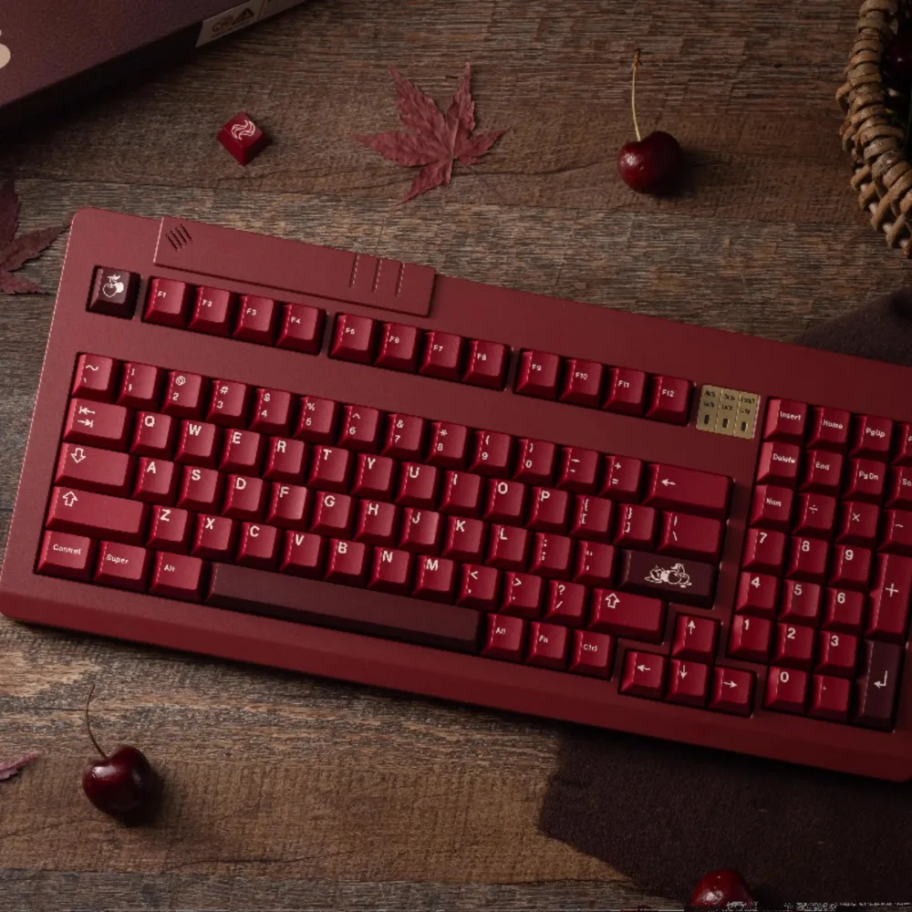 KeyKobo Cherries Base + Alpha キーキャップセット KeyKobo Cherries Keycaps 140 Keys Cherry Profile ABS Double Shot