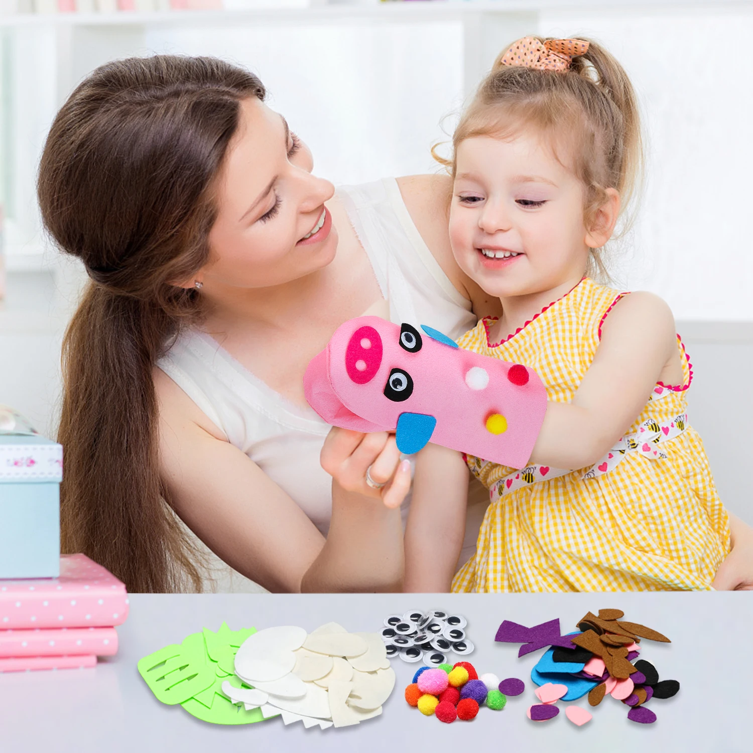 Animal-Themed DIY Hand Puppet Craft Kit