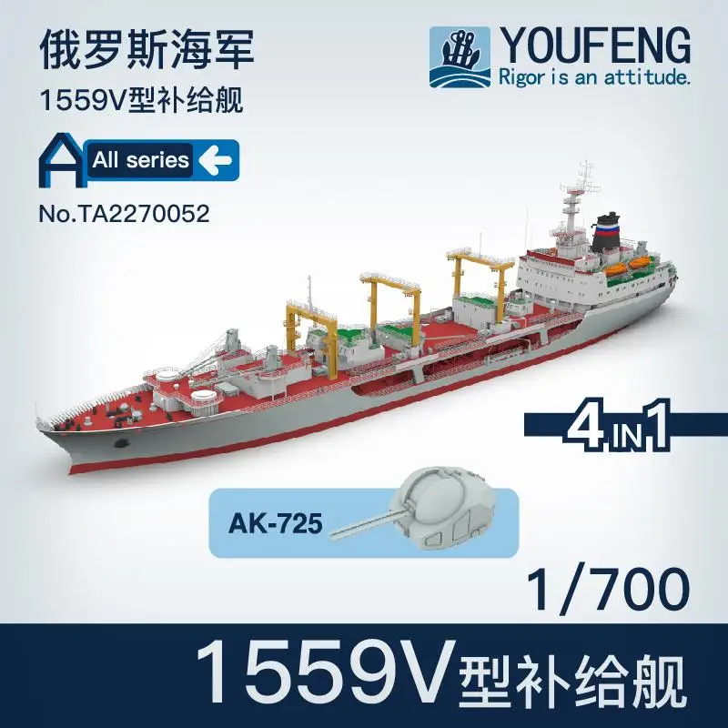 

YOUFENG модели 1/700 TA2170052 русский темно-синий тип 1559v Supoly корабль