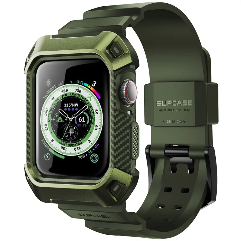 

For Apple Watch 8/7 Case (45mm) SUPCASE UB Pro For Apple Watch 6/SE/5/4 (44mm) Rugged Protective Case Cover with Strap Bands