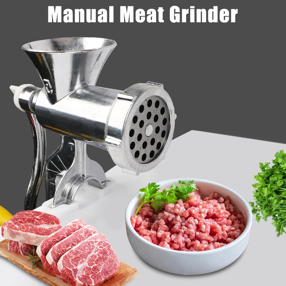 Manual Meat Grinder Household Grinder Vegetable Chopper Food Processor Stainless Steel Kitchen Tool Handheld Sausage Stuffer meat grinder food grinder attachments