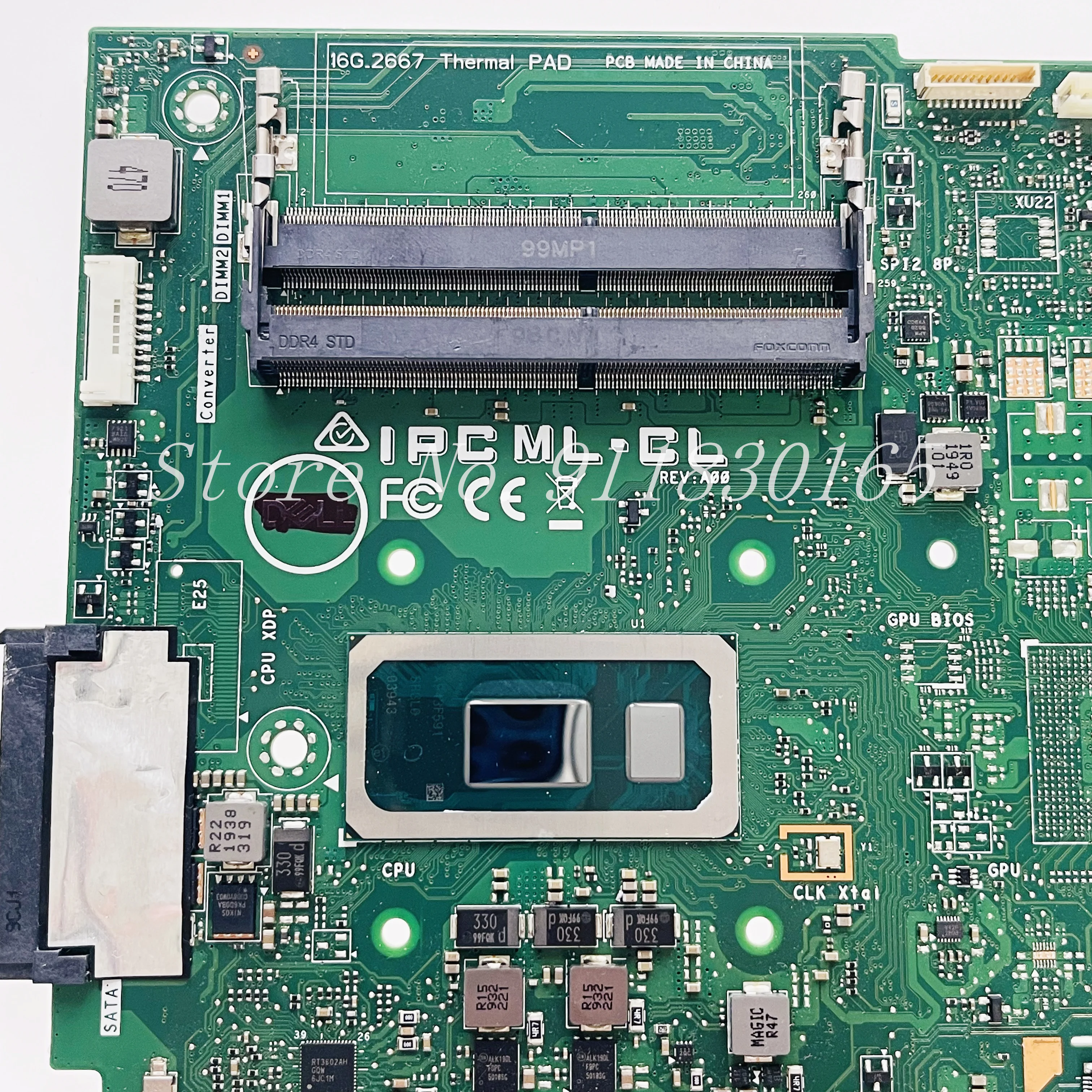 FMB-I Dell Intel Core I7-8565u マザーボード I7386-7007BLK-PUS用 NDK8H交換用 Amazon | FMB-I Dell Intel Core i7-8565U 16GB マザーボード