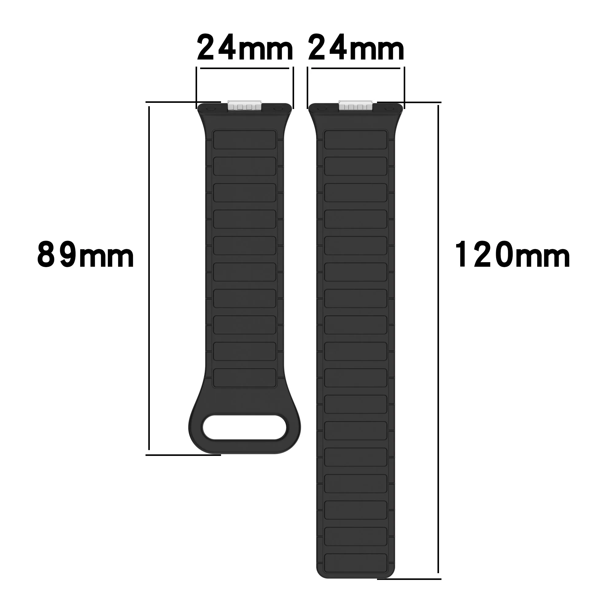 Magnetic Loop Silicone Replacement Strap for Smartwatch - New Bracelet Band Accessory