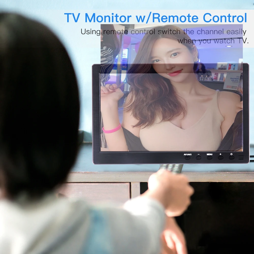 10.1 ġ 1024*600 LCD HD PC , ̴ TV ǻ ÷, 2 ä  Է ޴ , Ŀ HDMI VGA