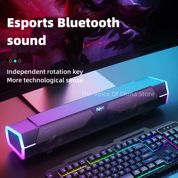 Niye-Haut-parleur Bluetooth double barre de son, haut-parleur d'ordinateur, caisson de basses, cinéma maison, son surround 1