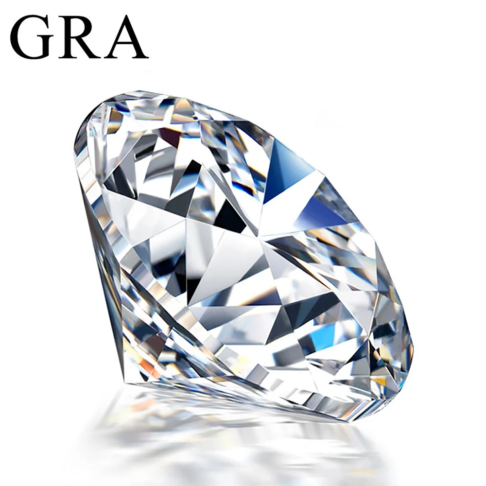 100 Real Loose Moissanite Diamonds vvs1 D Color 0 1ct to 12ct Laboratory Gemstones with GRA