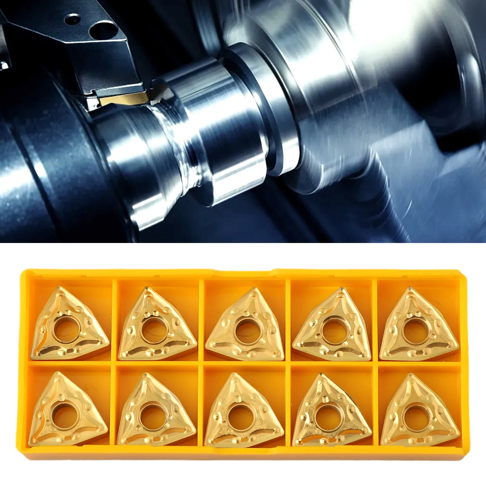 

Maintain Strict Tolerances and Cost Efficiency with 10pcs WNMG0804 Carbide Inserts for MWLNR Lathe Turning Tool Holder