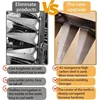 Weeding Hoe Iron Rake Garden Rake Metal Carbon Steel Tooth Nail Rake Weeding Loose Soil Agricultural Tool for Sturdy Dethatching 3