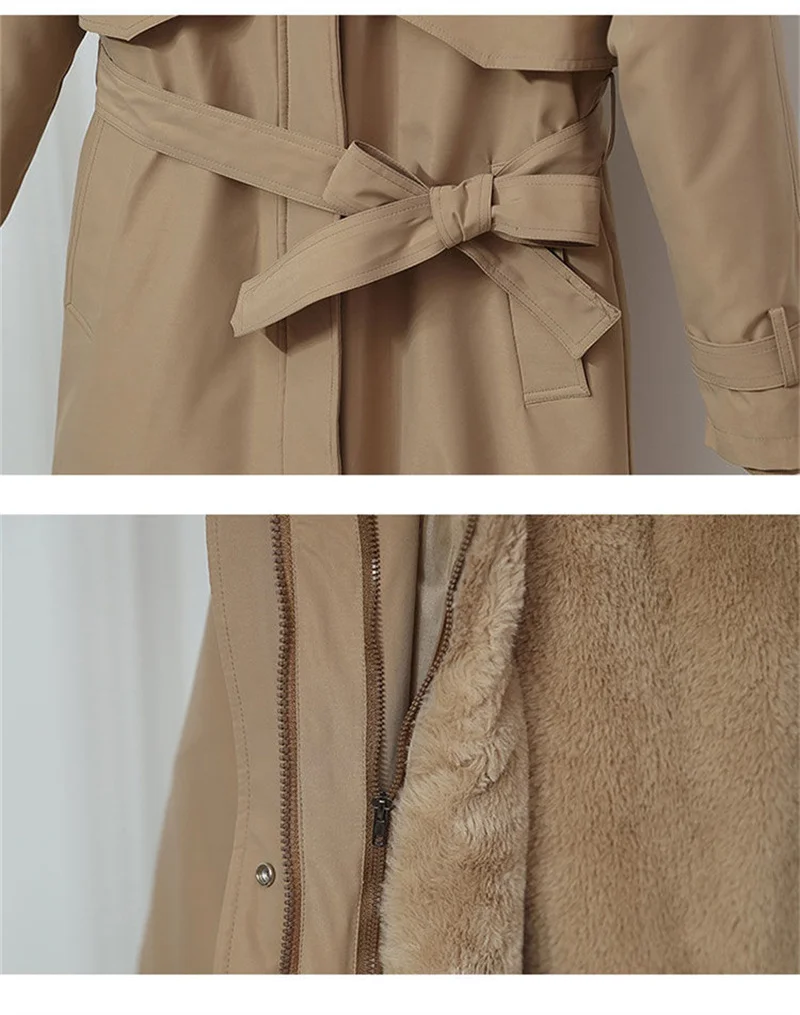 2025 Winter Jacket Women Parkas Thick Warm Fur Lining Long Parka Female Windbreakers Hooded Padded Coat Distachable Outwear 6XL