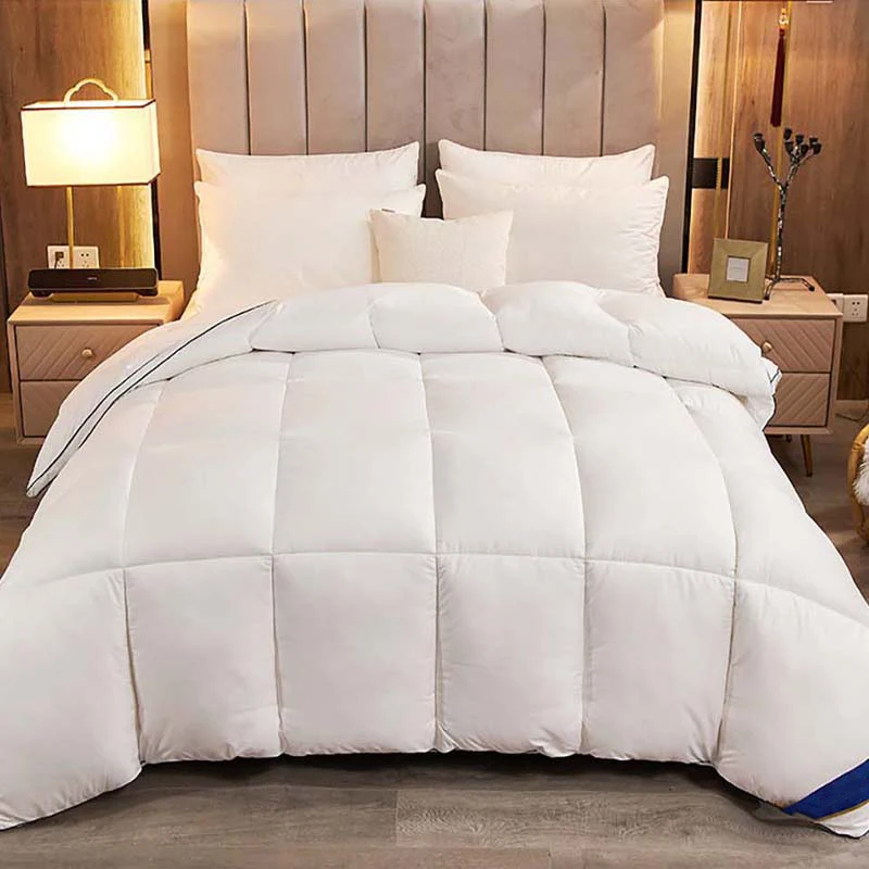 

Bedding Set 95% White Goose/Duck Bed Duvet Winter Keep Warm Quilt Hotel Upscale Solid Color Home Comforter Blanket For Down