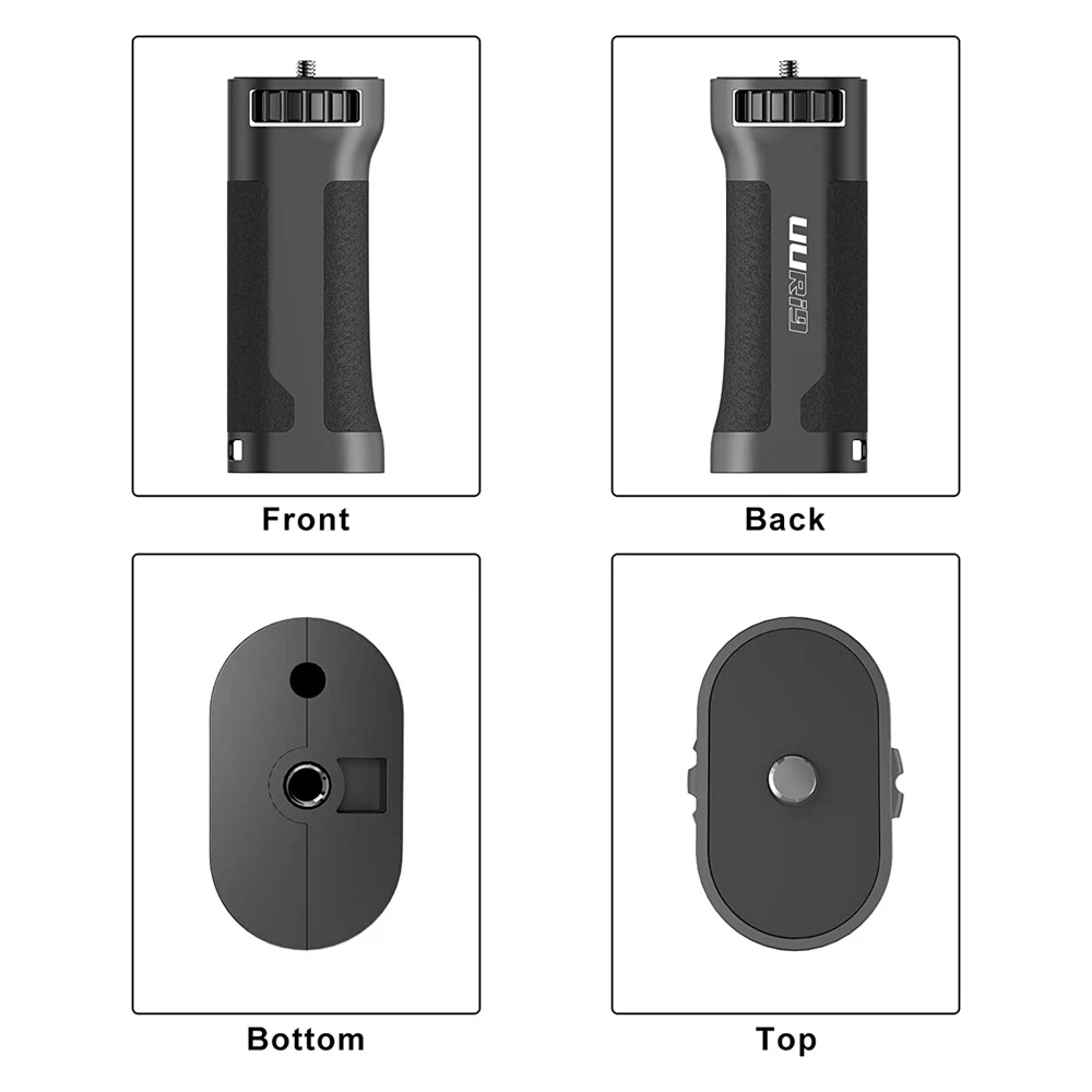 UURig Mobile Camera Handle Grip Handheld Stabilizer with 1/4 Inch Screw for Smartphone DSLR Sports Camera Video Light Vlog