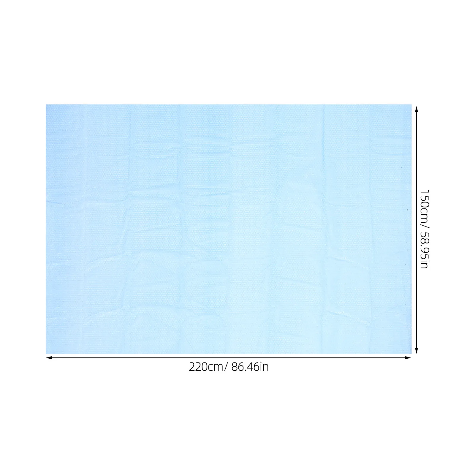 수영장 버블 단열 커버 직사각형 방수 PE 필름 (야외 수영장 보온, 간편 보관)