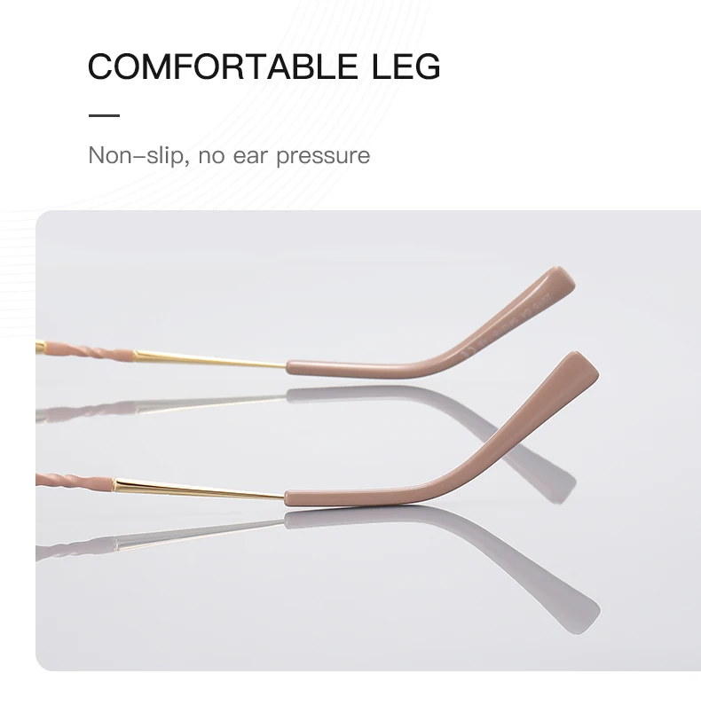 VICKY Stylish Large Frame Simple Geometric Design Anti-blue Light Reading Glasses Customized Prescription Available PFD2210 - Image 6