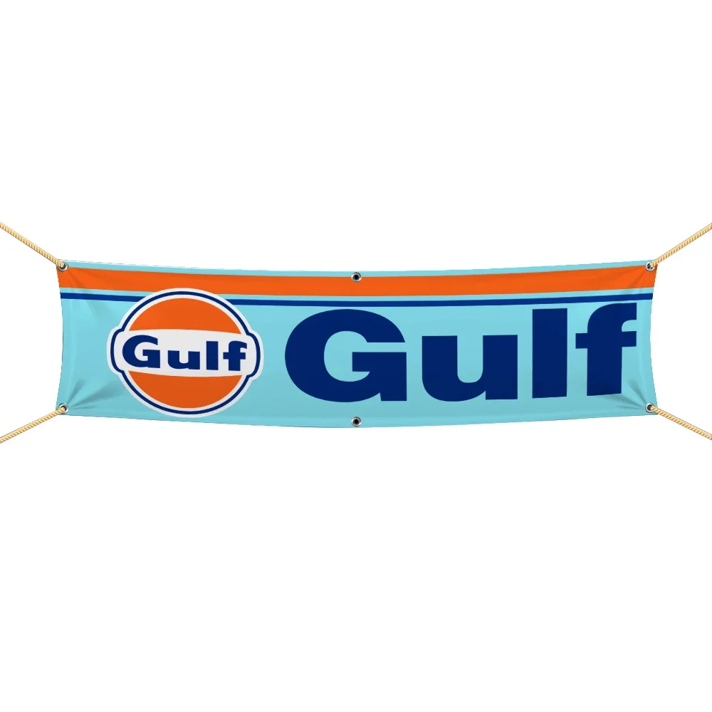 ZXBanner 2x8 Fts  Gulfo Car Polyester Printed Banner  Interior Decoration Tapestry Flag