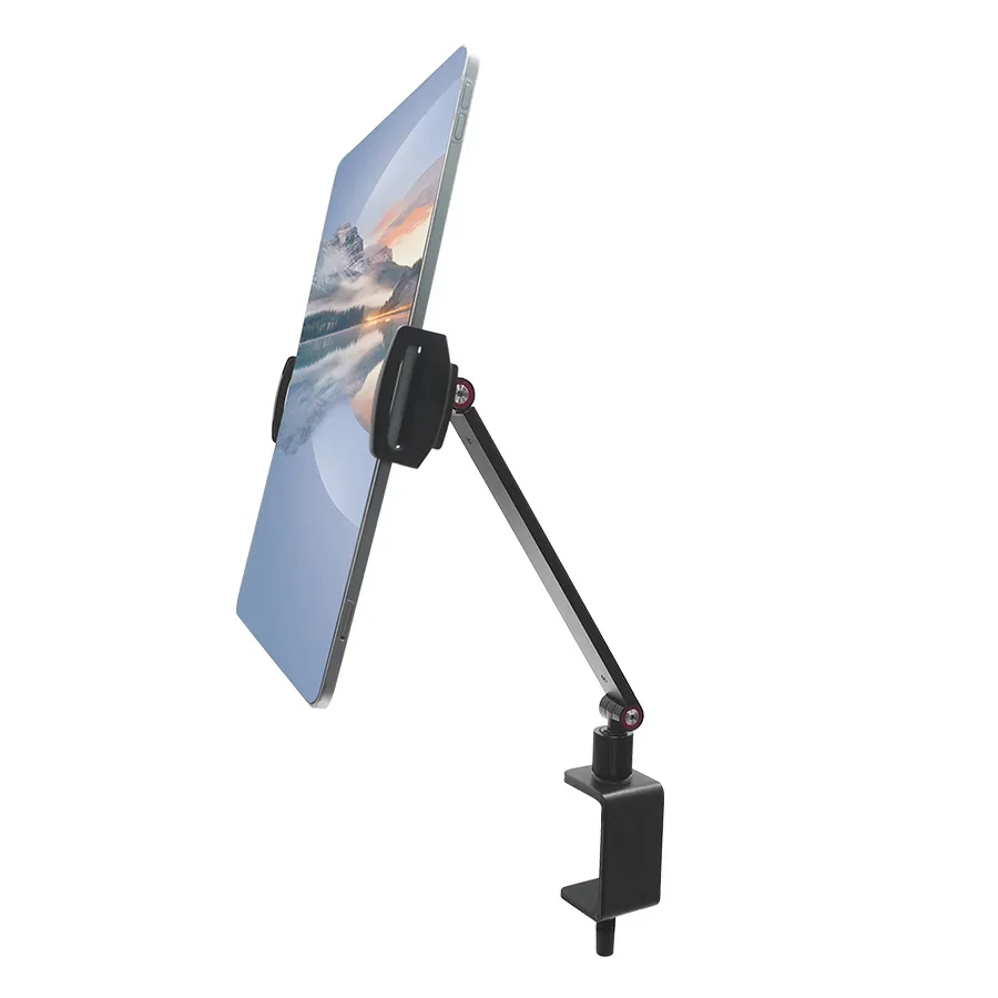 Suporte para Monitor Portátil Braço de Metal Mesa Bed Stand Clamp Vesa Mount para Jogos Tela Extensível 12 13 14 15.6 17.3 Polegada - Imagem 3