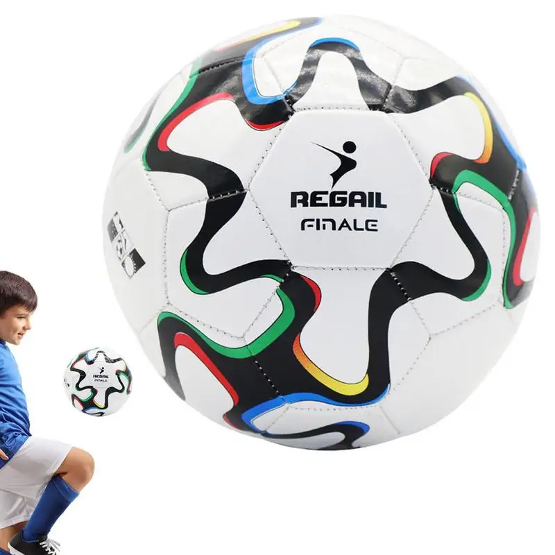 

Machine-Stitched Football Kids Competition Soccer Balls Waterproof Anti-Pressure Standard Size 5 Training Sports Gift For Kids