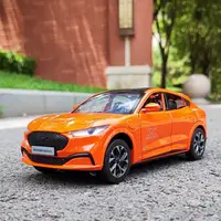 1:24 Ford Mustang Electric Horse Mach-E Alloy Sports Car Model Diecast Metal New Energy Car Model Sound and Light Childrens Gift 2