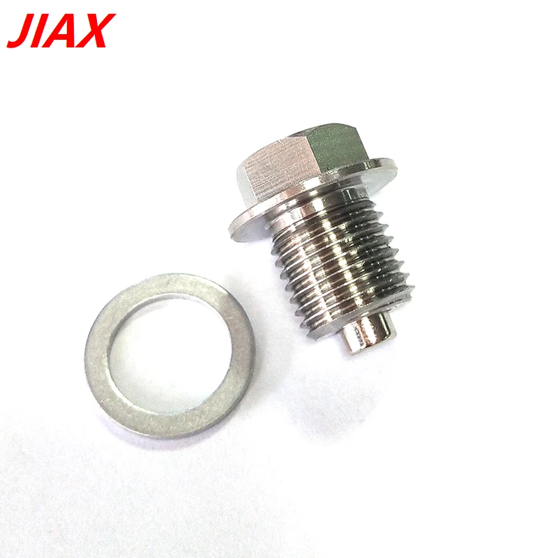 Oil Drain Plug Sump Drain Nut Bolt Magnetic stainless steel M14 x 1.5 M12 M16 M18 M20 M24 with 1 Gasket oil drain plug gasket oil drain plug seal washer