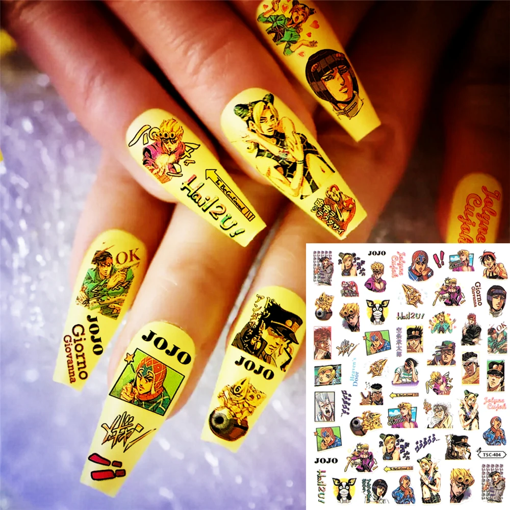 

TSC-404 TSC-073 TSC-167 Adventure Wonderful Magic Young Heroes 3D Back glue Nail sticker Nail decoration Nail art Nail ornament