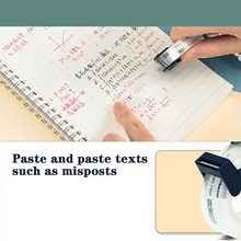 

Writable Clear Adhesive Tape with Tape Cutting Tool Protable Tape Dispenser Single Reel with Easy Cutter Set