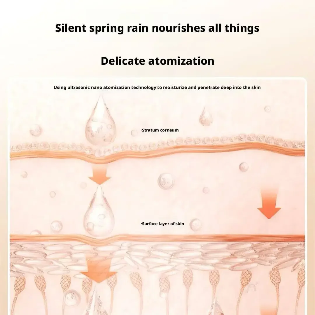 Silent Air Humidifier Dual-Spray Digital Display for Bedroom Office Desktop Household Water Replenisher 2