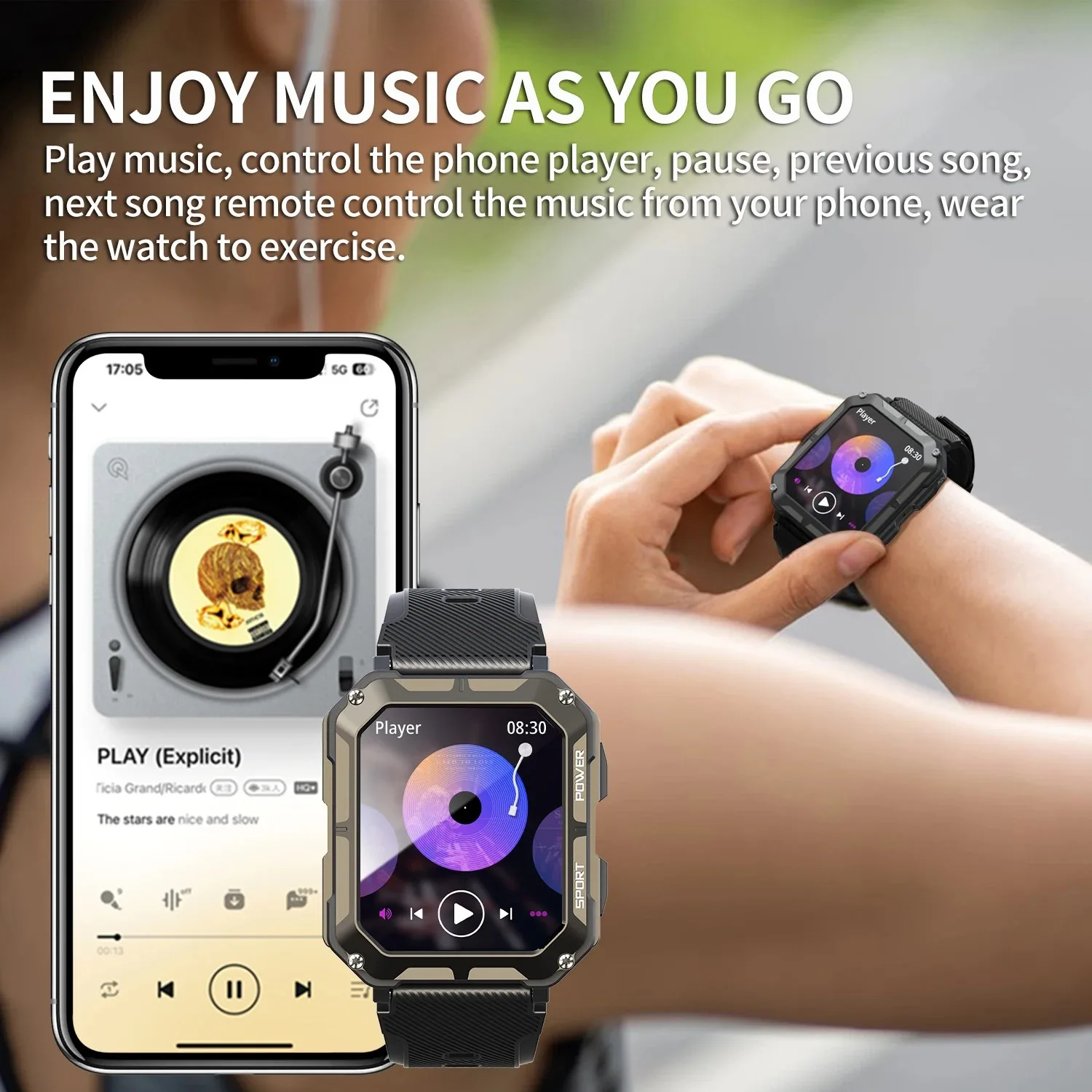Фото Смарт-часы Xiaomi C20 Pro, голосовой помощник, BT, беспроводные вызовы, для бизнеса, спорта на открытом воздухе, водонепроницаемые наручные часы IP68 для Android, iOS №5