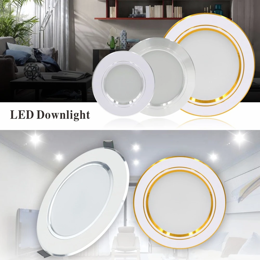 

Led Spotlight Recessed Ceiling 5W 9W 12W 15W 18W Indoor Outdoor Ceiling Lighting Downlight For Commercial Lighting AC 220V 240V