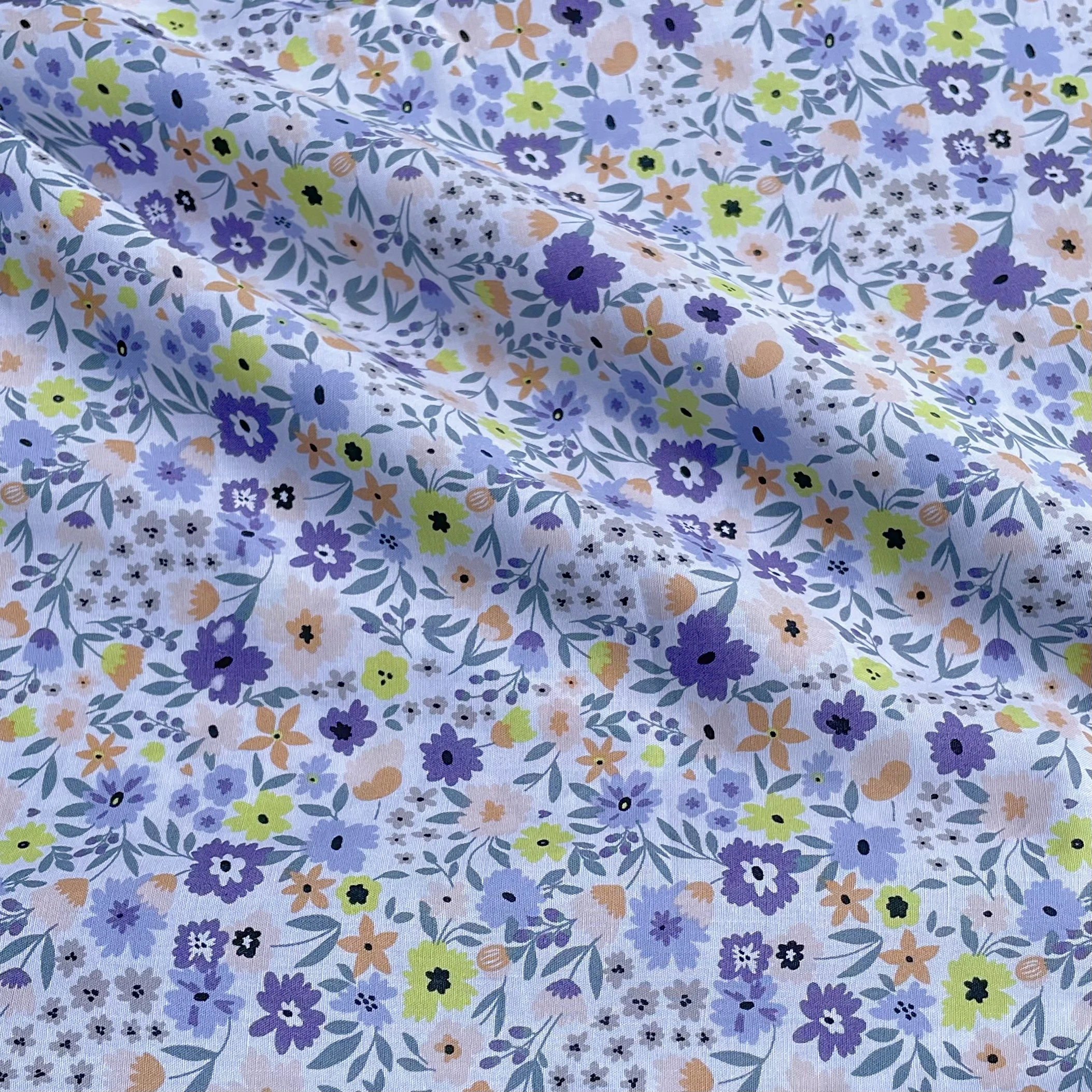 Cotton Fabric Chartwell Floral Cotton 40S Original Design Digital Printing For Sewing Cloth Dresses Skirt Kids Designer